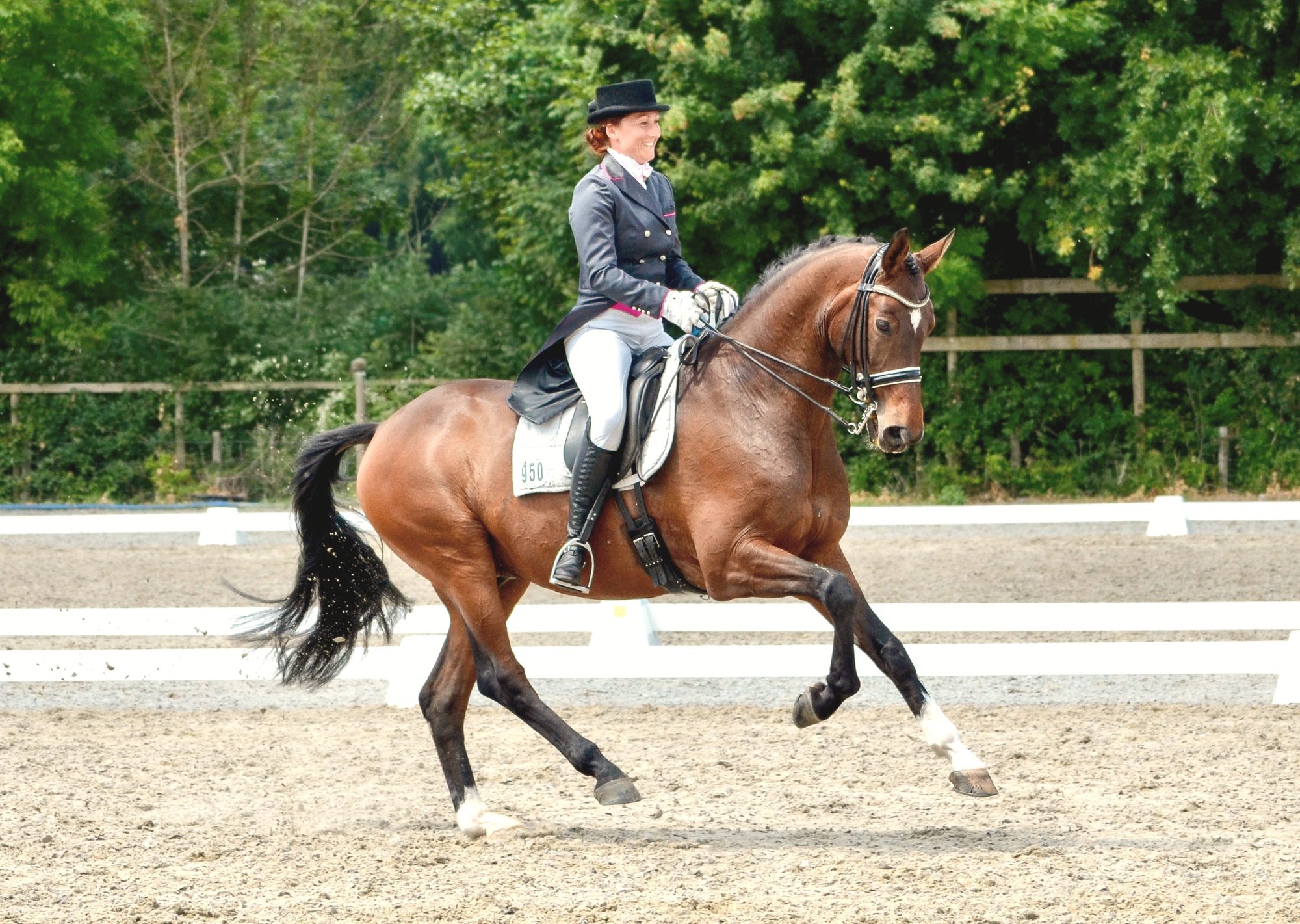 Nicky Star te paard op Grand Prix-niveau